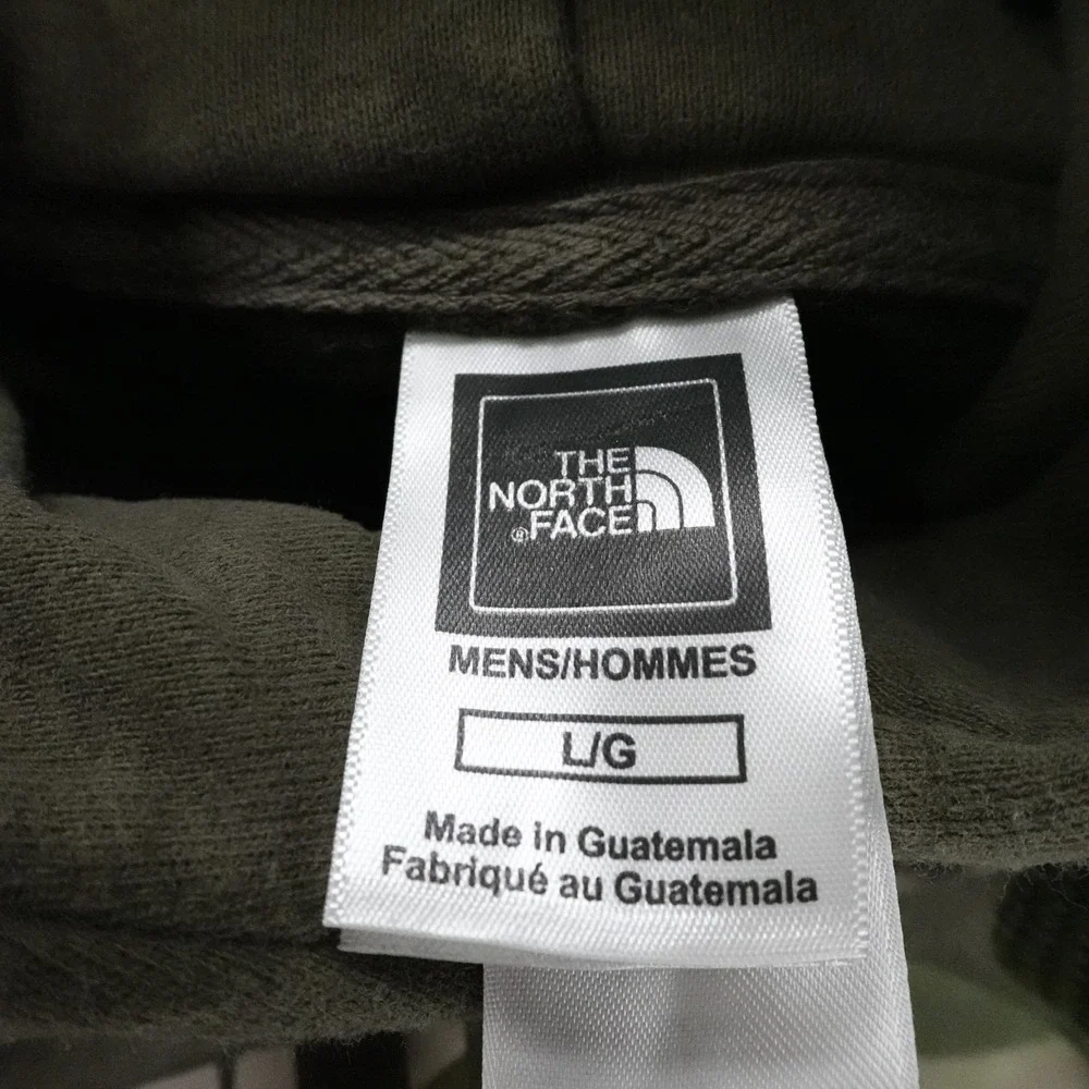The North Face Hoodie Mens Large Green Half Dome Logo Camo Pullover Outdoor‎